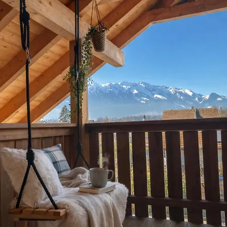 Lejlighed Modernes Mit Alpenblick, Balkon & Parkplatz Nahe Und Interlaken